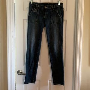 Armani Exchange distressed straight cut jeans 8